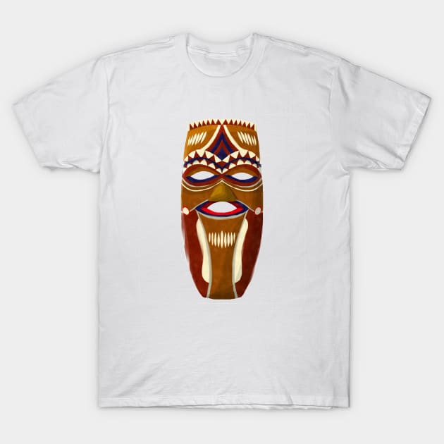 Watercolor tribal mask T-Shirt by lirch